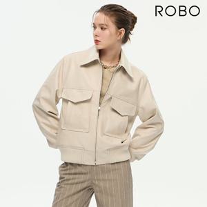 [최초가 399,000원] 이태리 베지터블 램스킨 블루종