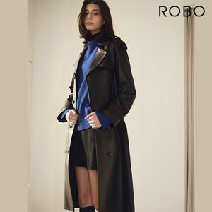 [최초가 799,000원] 이태리 베지터블 램스킨 트렌치코트