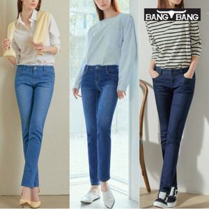 [최초가69,900원]  여성 슬림 스트레이트 스판데님 3종택1