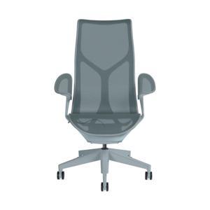 코즘 워크 체어 하이 백-리프 암-글레이셔(DIC) (Y틸트) 2캐스터