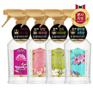 아우라 퍼퓸 섬유탈취제 400ml x 3개 [4종 택1]