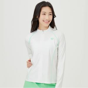 엑티브 릴렉스핏 집업 래쉬가드 A4BL1QR48WHT