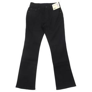 여성 속밴드 부츠컷 스판 블랙진 NQK251