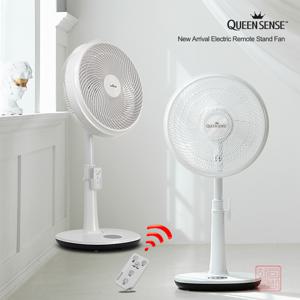 퀸센스 14 리모컨 스탠드 서큘레이터 좌석용 선풍기 5엽날개 가정용 써큘레이터 사무실 식당