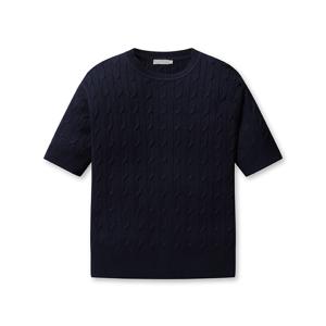 남성 라운드 케이블 반팔 스웨터 EPE2ER1377