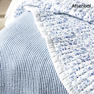 수퍼싱글_순면 60수 워싱 스프레드 2장+베개커버2장