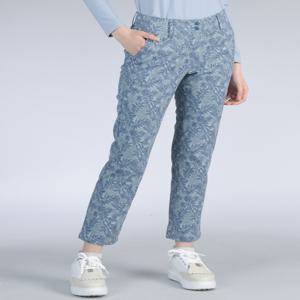 골프 여성 [[25SS]] DNPA5A218B1 [PREMIUM] 블루 데님 리프 패턴 밴딩 팬츠