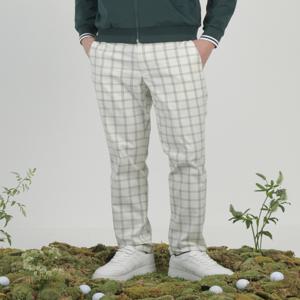 헤지스 골프 [[25SS]] HUPA5A214E3 그린 남성 체크 패턴 팬츠