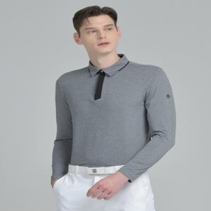 골프 [[25SS]] DGTS5A115G2 [PREMIUM] 그레이 멜란지 냉감 긴팔 카라티