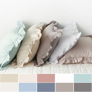 코튼벨 순면 고밀도 프릴 베개커버 40x60/50x70cm