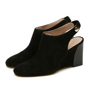 여성 슬링백 블랙 웨지힐 37876 001