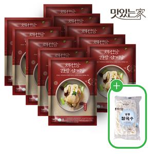 채선당 인삼삼계탕 1kgx10팩_칼국수10봉