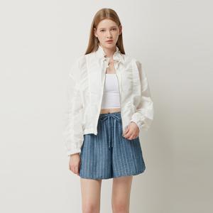 [최초가 338000] 스트링 블루종 크롭 점퍼_SAJPE1541WH