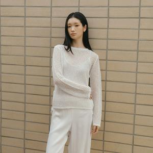 [미리주문10%] 26SS 린넨 블렌디드 에어리 메쉬 스트링 루즈핏 풀오버 3종