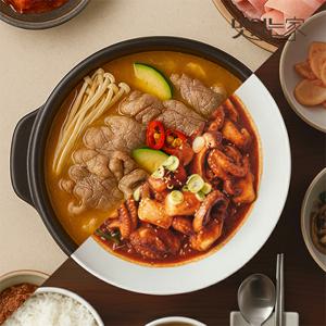채선당 차돌 된장찌개 밀키트 3인분+매콤쫄깃 쭈꾸미볶음 620g