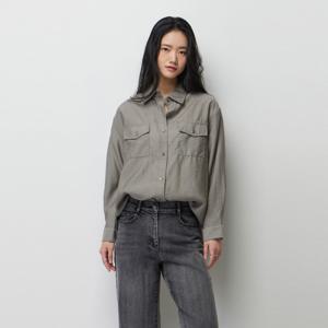 [최초가 198000] SISLEY 자수 아우터형 셔츠_SAWSE1631GR