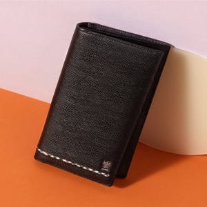 [선물포장/쇼핑백동봉][ALEXANDER] 블랙 체크 라인 포인트 장지갑 DBWA4F621