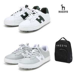 [인기] 헤지스남성 단색 스니커즈 평상겸용 스파이크리스 골프화 HUSO5E101