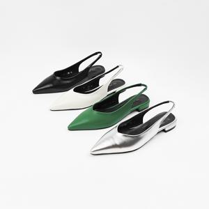 신난다슈 여성 슬링백 힐 2cm 여자 스틸레토 플랫 슬링백 구두 펌프스 LO251147