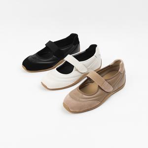 신난다슈 여성 슬립온 스니커즈 2cm 메리제인 슈즈 플랫 단화 소가죽 MRO257223