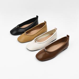 신난다슈 여성 플랫 슈즈 1cm 여자 말랑 펌프스 구두 단화 발편한 쿠션NF262405