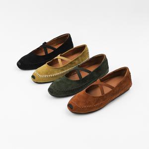 여성 플랫 슈즈 2cm 메리제인 로퍼 슬립온 단화 발편한 쿠션 LD266407