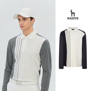 [인기] 헤지스남성 하이브리드 긴팔티셔츠 평상겸용 골프티셔츠 HUTS6A214