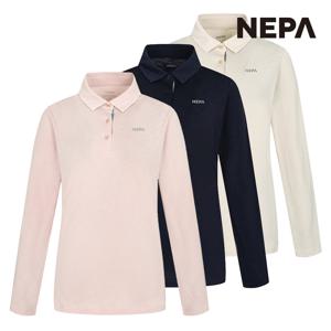 여성 프로스트 강연사 긴팔 폴로티셔츠 7J45200