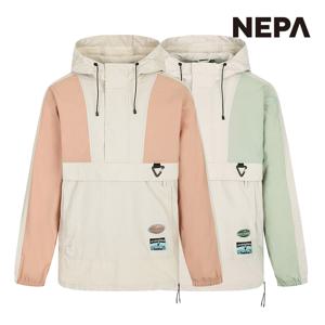 공용 에코 브리즈 후디 블럭 아노락_7JC0660