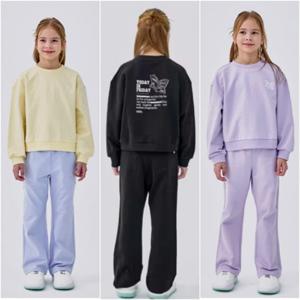 [택가:10.9만]걸스 맨투맨+와이드핏 트레이닝 세트 KL25901