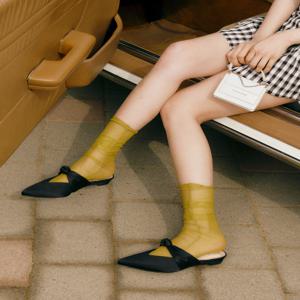 질 바이 질스튜어트 JLSO5E325BK [노아]리본 포인트 토 뮬