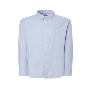 남성 [[24FW]] WHSH4D402B2 [반값[스테디셀러] 블루 체크 면 긴팔캐주얼셔츠