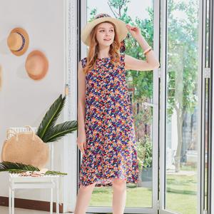 베고니아 로사 퍼플 인견 원피스 LWOEC921-PU