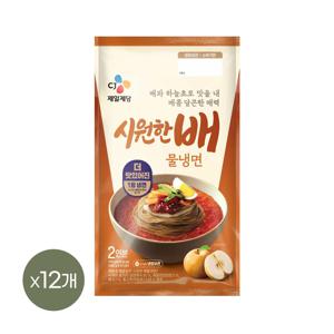 CJ 매콤달큰 시원한 배물냉면 2인분(970g) x12개