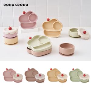 [도노맘마존] 케이크 이유식 흡착식판+볼 세트