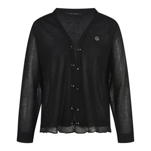 밑단 쉬폰 브이넥 가디건_DZ4MD053