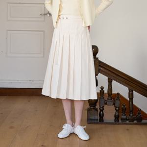 [정가239,000]스티치 배색 플리츠 롱 스커트 OW5SS1640