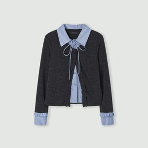 앞단프릴 ST셔츠 레이어드 가디건_CD6SD622