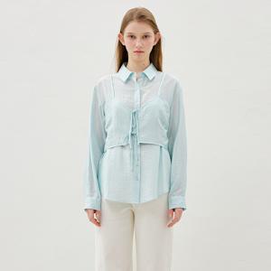 [정가129,000]뷔스띠에 셋업 시어 셔츠 OH6XB2860