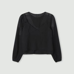 뷔스티에 쉬폰 블라우스 세트_CC6SB725