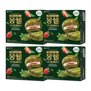 프리미엄 몽쉘 말차n딸기 444g x4개