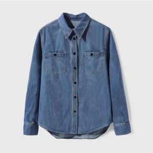 [브리치] KARRA / 블랙스냅데님셔츠 A5S0648