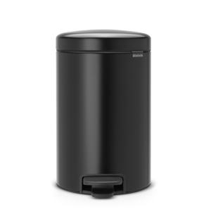 페달휴지통 뉴아이콘 12리터 - 매트블랙