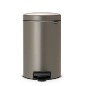 페달휴지통 뉴아이콘 12리터 - 플래티넘