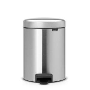 페달휴지통 뉴아이콘 5리터 - 지문방지코팅 매트스틸