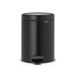 페달휴지통 뉴아이콘 5리터 - 매트블랙