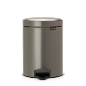 페달휴지통 뉴아이콘 5리터 - 플래티넘