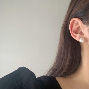 [브리치]  / 925실버 왕진주 순은 귀걸이(2size)