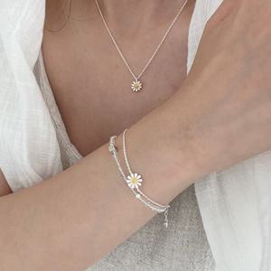 [브리치]  / 실버925 데이지 펜던트 데일리 은목걸이