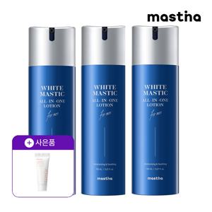 [공식판매처]화이트매스틱 올인원 로션 포 맨 150ml 3개+(미니)폼클렌저